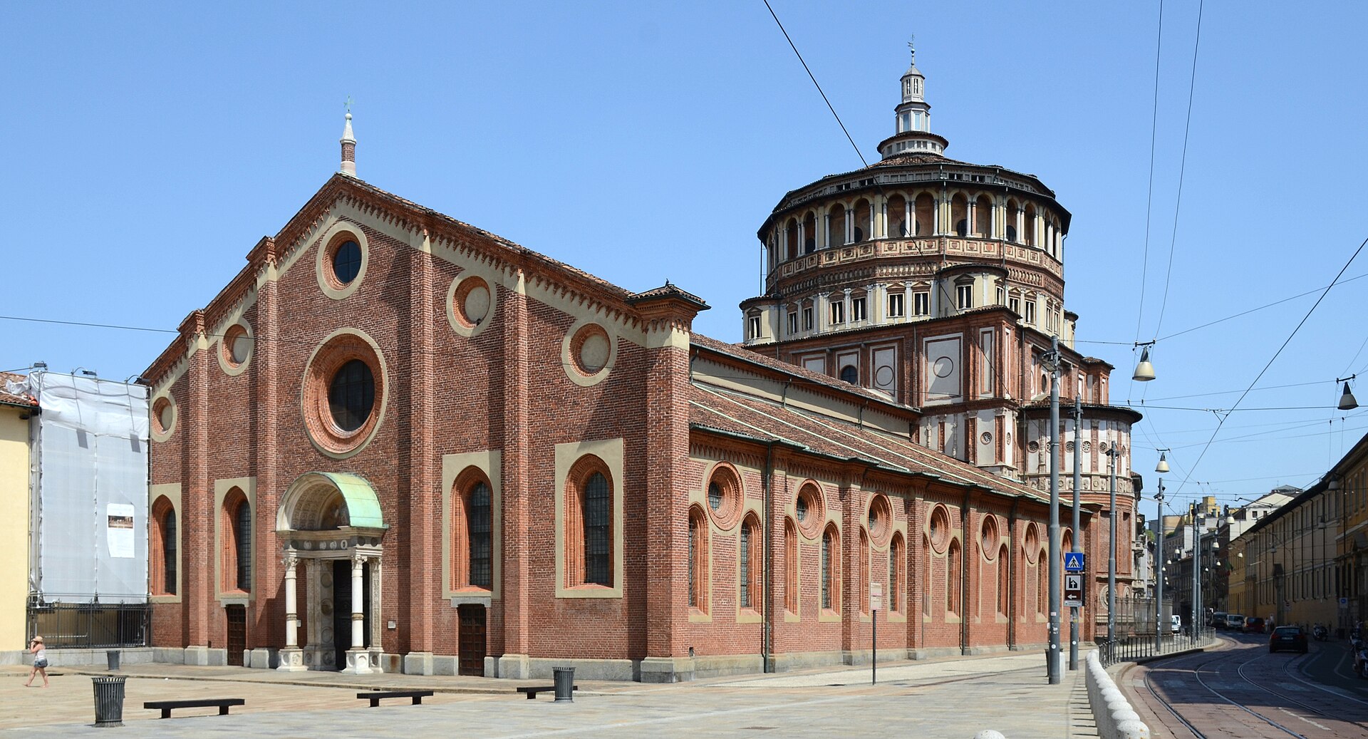 Kyrkan Santa Maria delle Grazie i Milano, där Nattvarden finns
